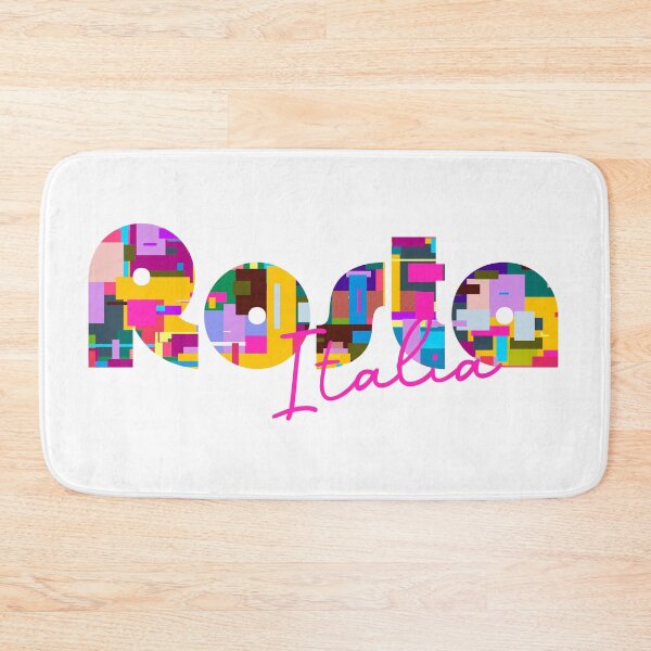 Item preview, Rosta, Torino, Italy, Italia, colorful typography design for travellers designed and sold by Wanderful-roads.