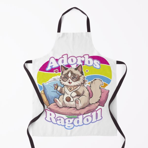 Item preview, Adorkable Ragdoll Cat with Heart Sunglasses – Cute Rainbow Pride Kitty designed and sold by LOVEARTDESIGN.