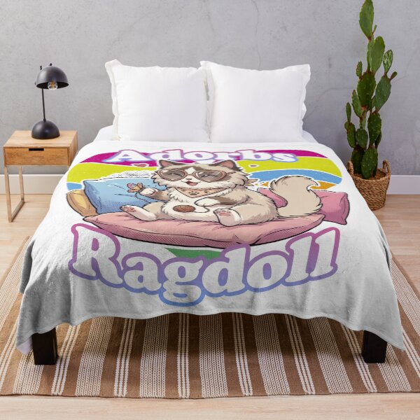 Item preview, Adorkable Ragdoll Cat with Heart Sunglasses – Cute Rainbow Pride Kitty designed and sold by LOVEARTDESIGN.