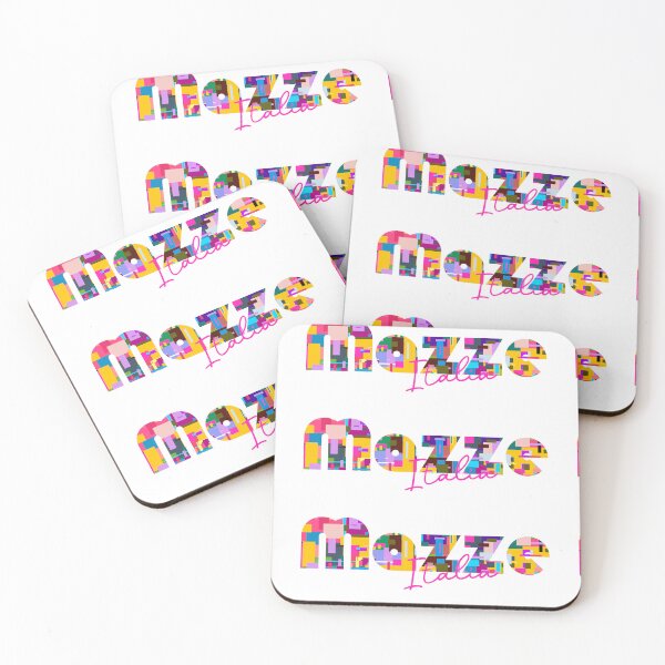 Item preview, Mazzè, Torino, Italy, Italia, colorful typography design for travellers designed and sold by Wanderful-roads.