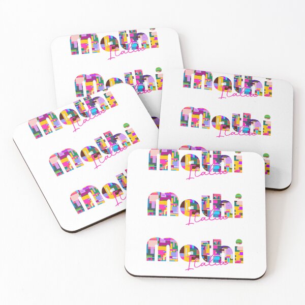 Item preview, Mathi, Torino, Italy, Italia, colorful typography design for travellers designed and sold by Wanderful-roads.