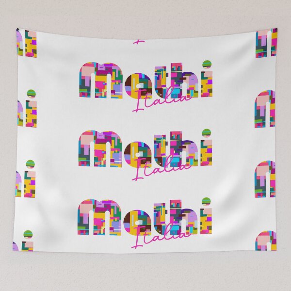 Item preview, Mathi, Torino, Italy, Italia, colorful typography design for travellers designed and sold by Wanderful-roads.