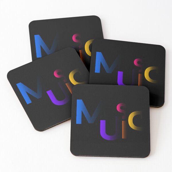 Item preview, Modern Colorful Abstract 'Music' Typography Letter Design designed and sold by Detroja Typography.