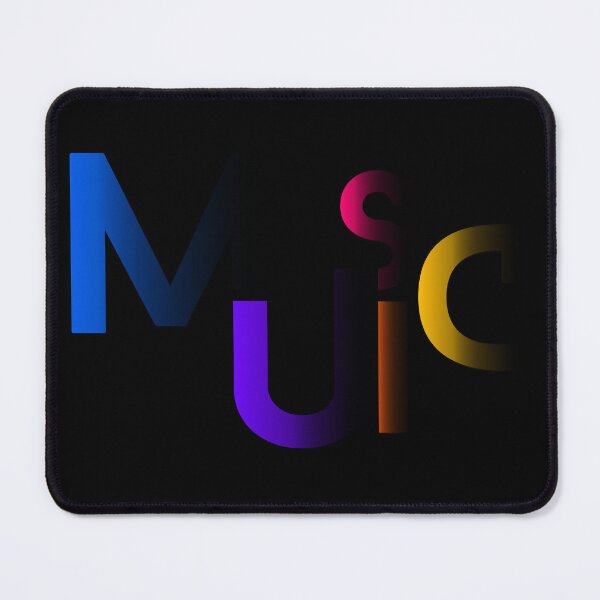 Item preview, Modern Colorful Abstract 'Music' Typography Letter Design designed and sold by Detroja Typography.