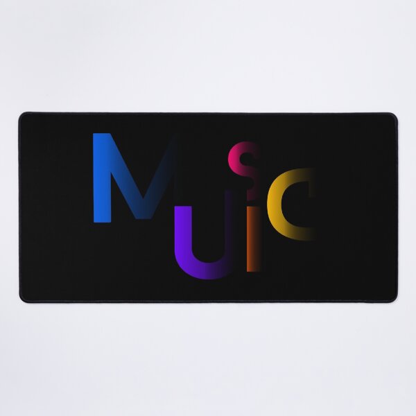 Item preview, Modern Colorful Abstract 'Music' Typography Letter Design designed and sold by Detroja Typography.