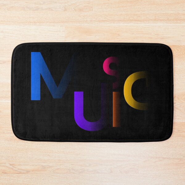 Item preview, Modern Colorful Abstract 'Music' Typography Letter Design designed and sold by Detroja Typography.