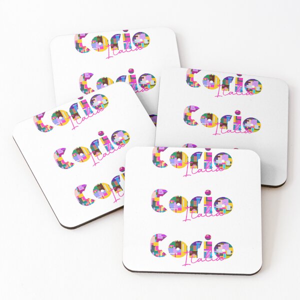 Item preview, Corio, Torino, Italy, Italia, colorful typography design for travellers designed and sold by Wanderful-roads.
