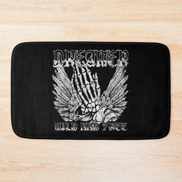Item preview, Dreamer Wild And Free Skeleton Hands Wings Graphic Art designed and sold by The secret storage room.