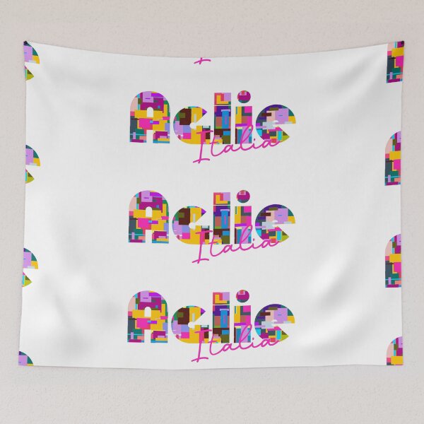 Item preview, Agliè, Torino, Italy, Italia, colorful typography design for travellers designed and sold by Wanderful-roads.