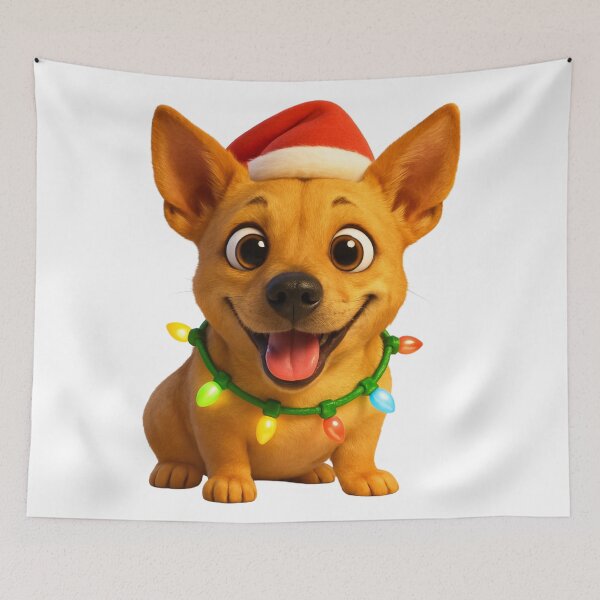 Item preview, Portuguese Podengo Dog Christmas Cheer designed and sold by Sillytoe.