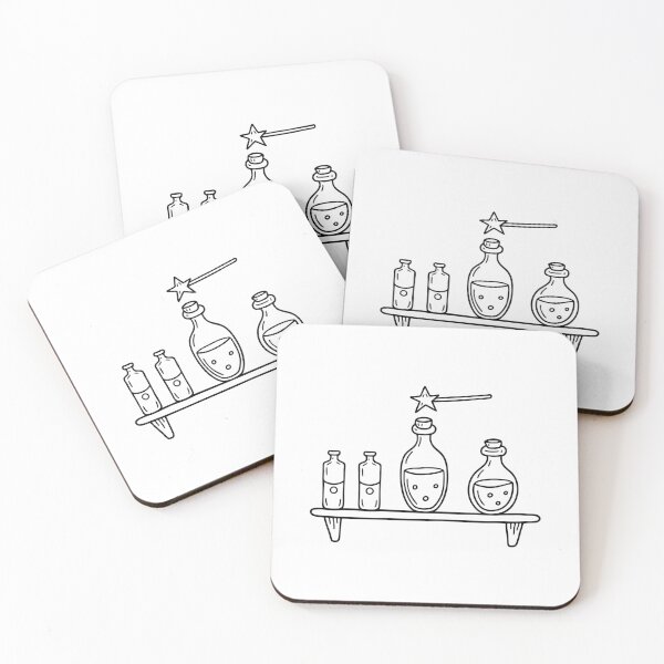 Item preview, An illustration of wand on a shelf with potion bottles designed and sold by rasagamastore.