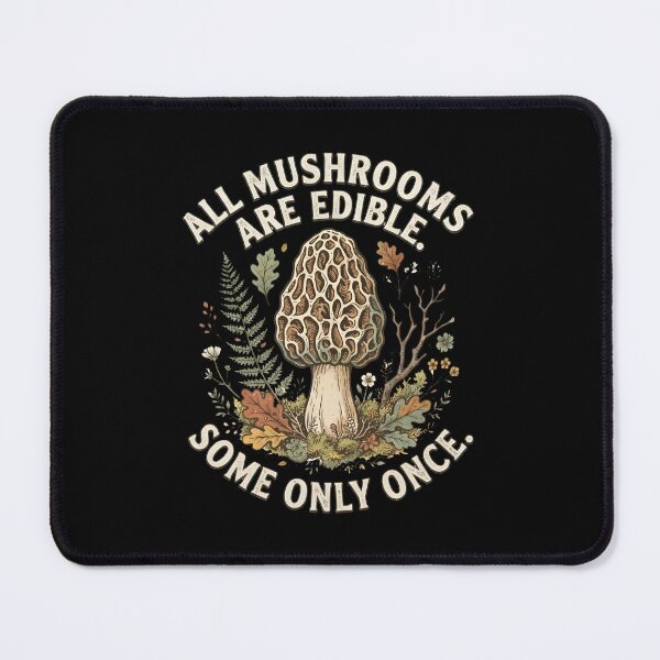 Item preview, Morel Mushroom Sticker, All Mushrooms Are Edible Some Only Once, Cottagecore Forager Gift designed and sold by DuckOddity.