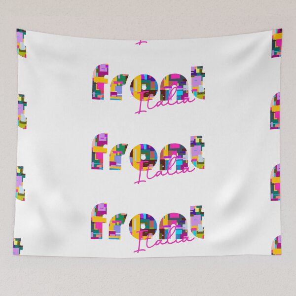 Item preview, Front, Torino, Italy, Italia, colorful typography design for travellers designed and sold by Wanderful-roads.