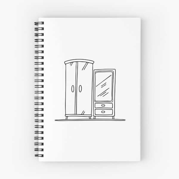 Item preview, An illustration of wardrobe beside a full-length mirror designed and sold by rasagamastore.