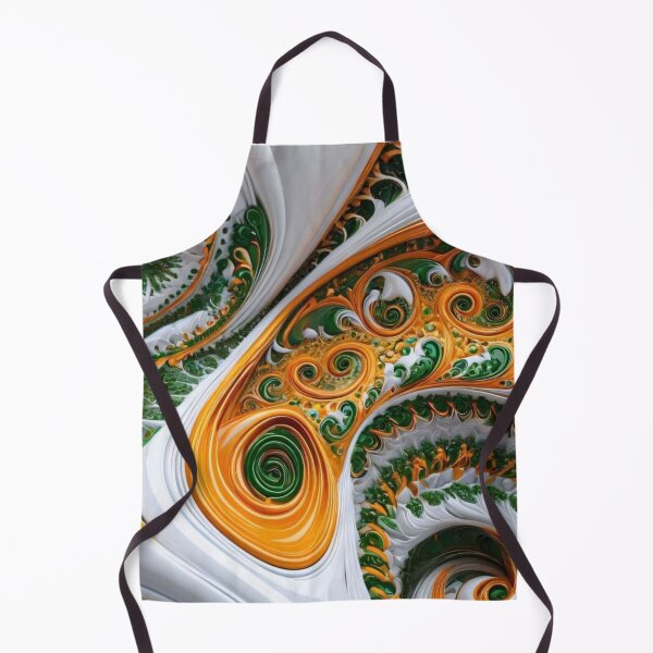 Item preview, Emerald Gold Swirl Abstract Fracta designed and sold by DKSH1234.