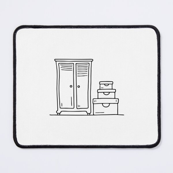 Item preview, An illustration of wardrobe beside a stack of storage boxes designed and sold by rasagamastore.