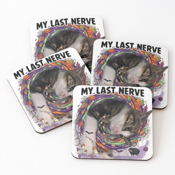 Item preview, Portal To My Last Nerve Funny Halloween Cat designed and sold by MeliMedO Art.
