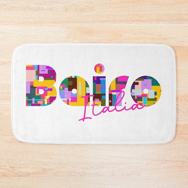 Item preview, Bairo, Torino, Italy, Italia, colorful typography design for travellers designed and sold by Wanderful-roads.