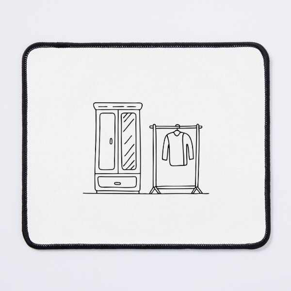 Item preview, An illustration of wardrobe next to a clothes rack designed and sold by rasagamastore.