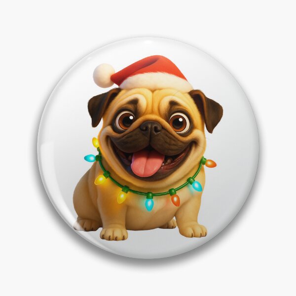 Item preview, Pug Dog Christmas Sparkle designed and sold by Sillytoe.