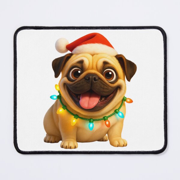 Item preview, Pug Dog Christmas Sparkle designed and sold by Sillytoe.