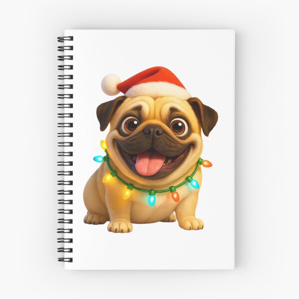Item preview, Pug Dog Christmas Sparkle designed and sold by Sillytoe.