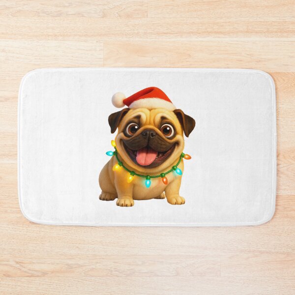 Item preview, Pug Dog Christmas Sparkle designed and sold by Sillytoe.