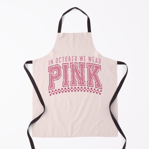 Item preview, In October We Wear Pink Retro Collegiate Graphic designed and sold by Vicky021.