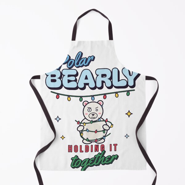 Item preview, Polar Bearly Holding It Together Funny Christmas Lights Bear designed and sold by somebasic.