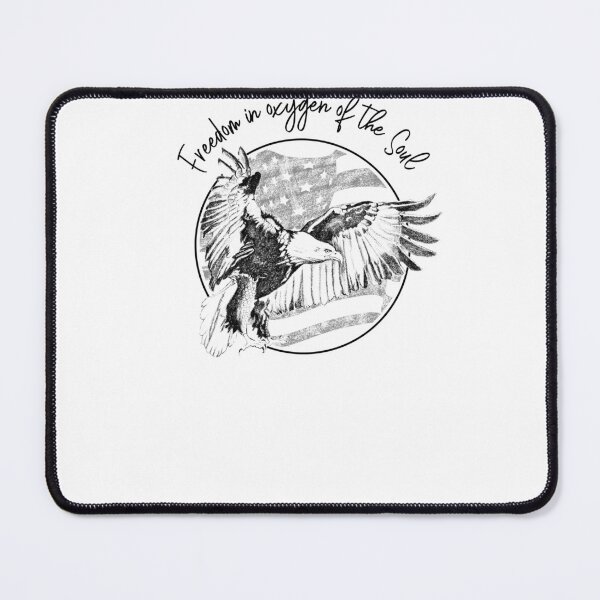 Item preview, Freedom Is Oxygen Of The Soul Eagle Graphic Art designed and sold by The secret storage room.