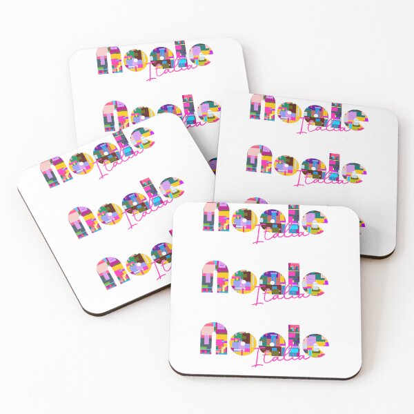 Item preview, Noale, Venezia, Italy, Italia, colorful typography design for travellers designed and sold by Wanderful-roads.