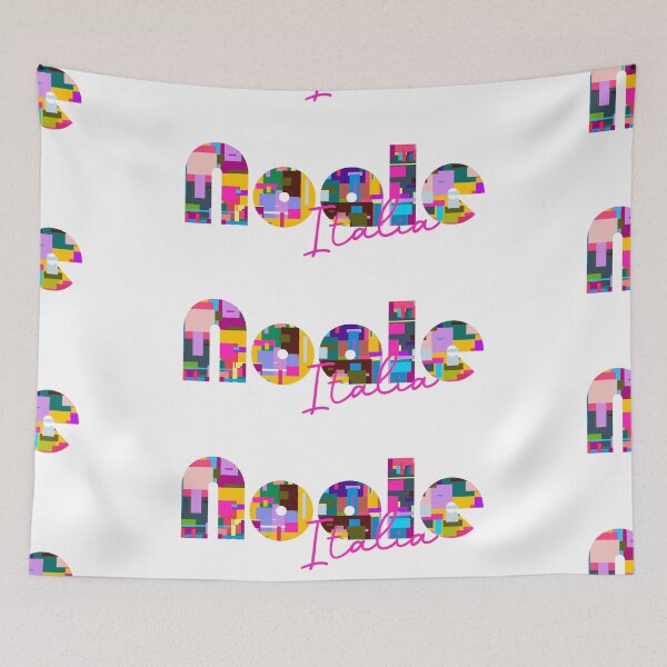 Item preview, Noale, Venezia, Italy, Italia, colorful typography design for travellers designed and sold by Wanderful-roads.