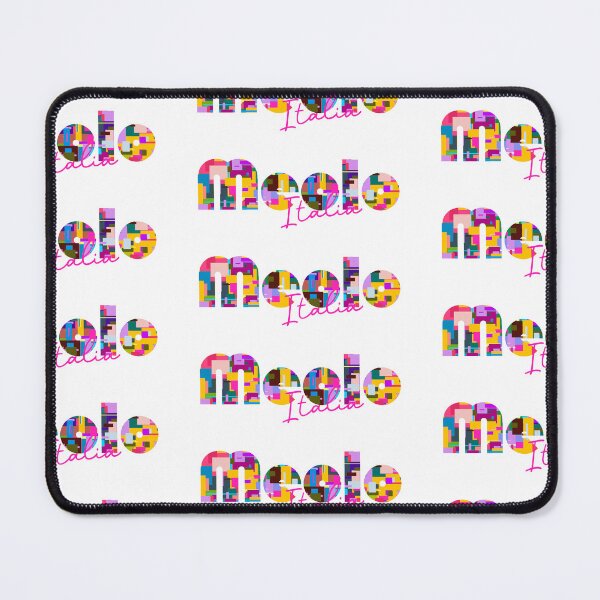 Item preview, Meolo, Venezia, Italy, Italia, colorful typography design for travellers designed and sold by Wanderful-roads.