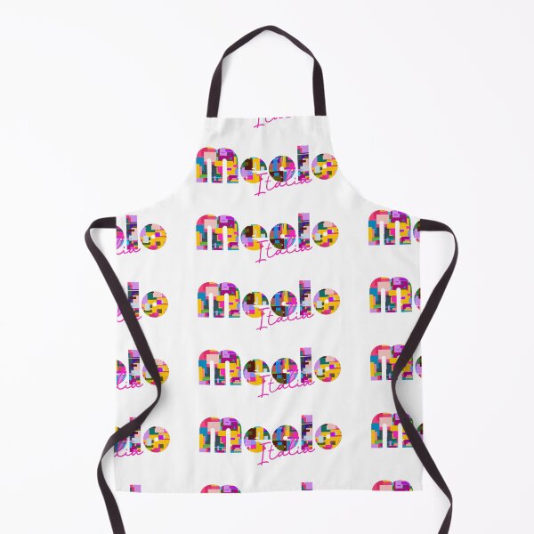 Item preview, Meolo, Venezia, Italy, Italia, colorful typography design for travellers designed and sold by Wanderful-roads.