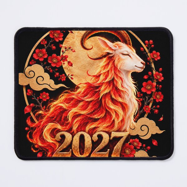 Item preview, Chinese New Year 2027 Year of the Fire Goat Zodiac designed and sold by AmetistLight.
