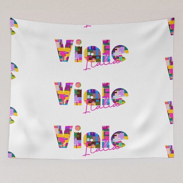 Item preview, Viale, Deruta, Italy, Italia, colorful typography design for travellers designed and sold by Wanderful-roads.