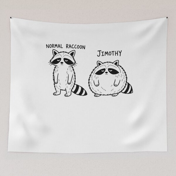 Item preview, Unbothered Raccoon boring meme designed and sold by ViolettaGlass.