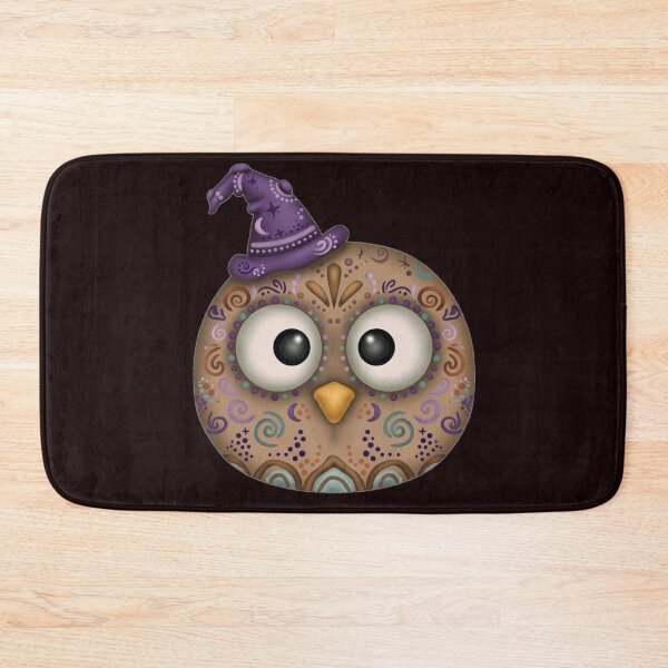 Item preview, Folk Art Owl Witch Hat Cute Creepy Whimsical Cottagecore Halloween designed and sold by Faelottie.