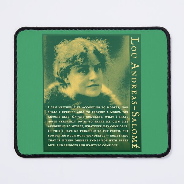 Item preview, Lou Andreas-Salomé quote: I can neither live according to models, nor shall I ever be able to provide a model for anyone else. designed and sold by artbleed.