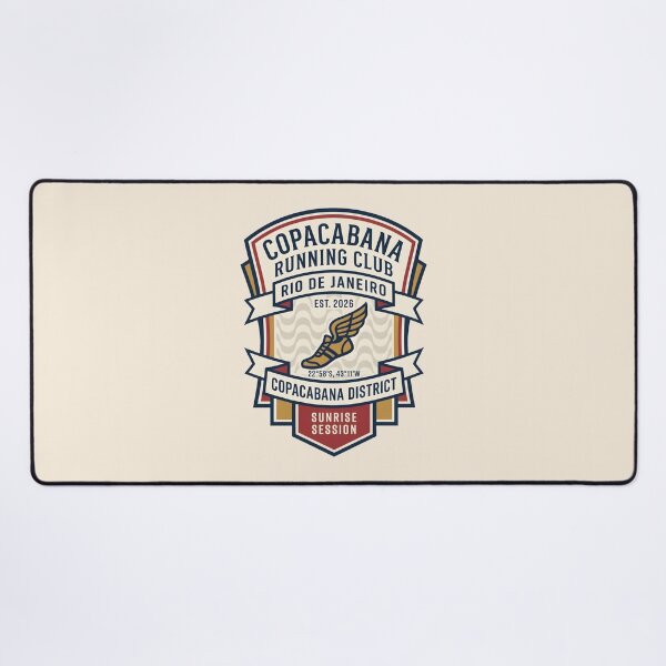 Item preview, Copacabana Running Club Rio Vintage Athletic Badge designed and sold by SplashTastic.