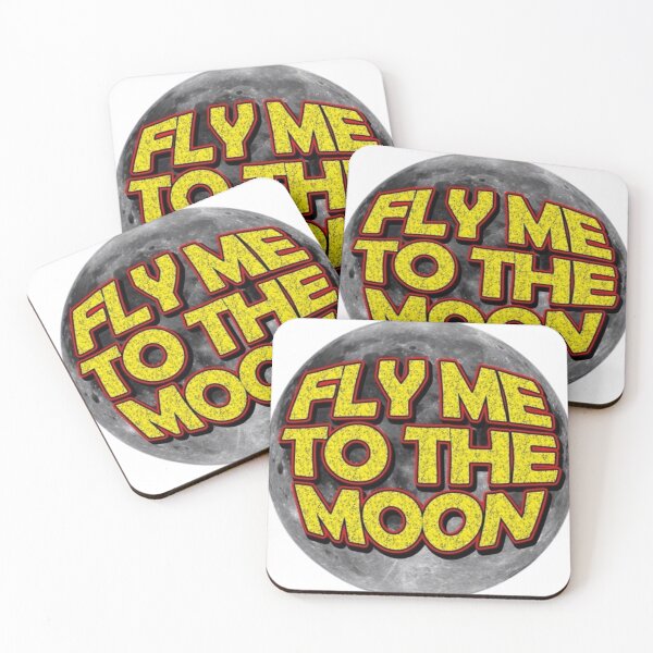Item preview, Fly Me To The Moon Vintage Retro Space Lunar Art designed and sold by AtomaïLuna.