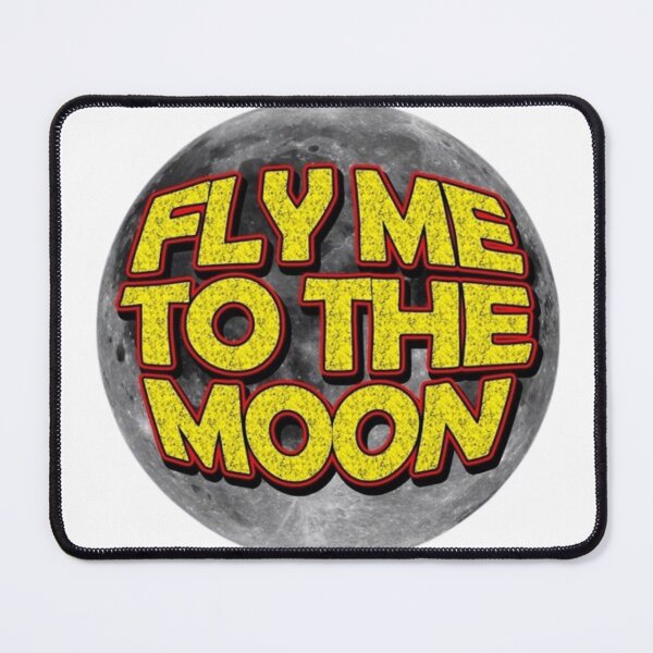 Item preview, Fly Me To The Moon Vintage Retro Space Lunar Art designed and sold by AtomaïLuna.