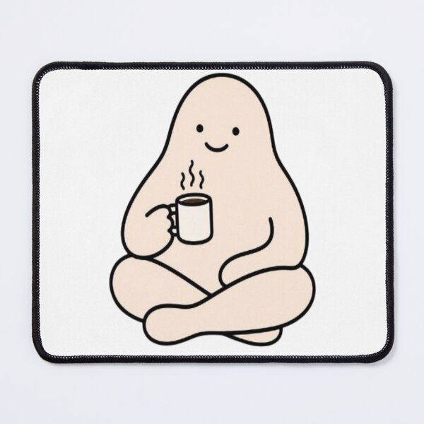 Item preview, Minimalist Sitting Coffee Blob Doodle designed and sold by creativerooney.