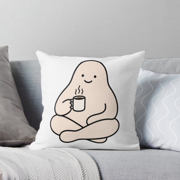 Item preview, Minimalist Sitting Coffee Blob Doodle designed and sold by creativerooney.