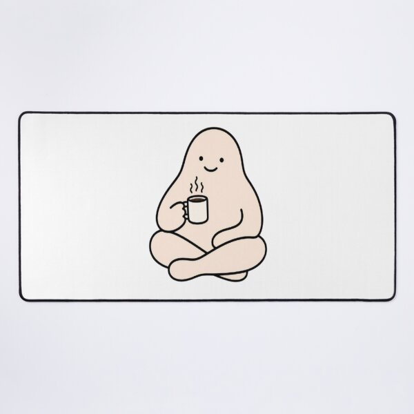 Item preview, Minimalist Sitting Coffee Blob Doodle designed and sold by creativerooney.