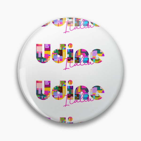 Item preview, Udine, Gorizia, Italy, Italia, colorful typography design for travellers designed and sold by Wanderful-roads.