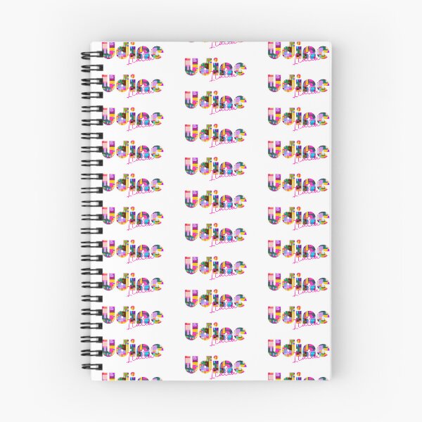 Item preview, Udine, Gorizia, Italy, Italia, colorful typography design for travellers designed and sold by Wanderful-roads.