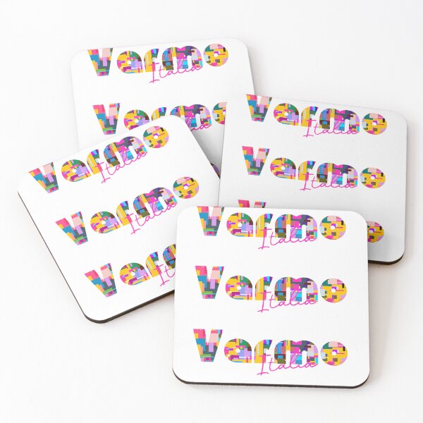 Item preview, Varmo, Gorizia, Italy, Italia, colorful typography design for travellers designed and sold by Wanderful-roads.