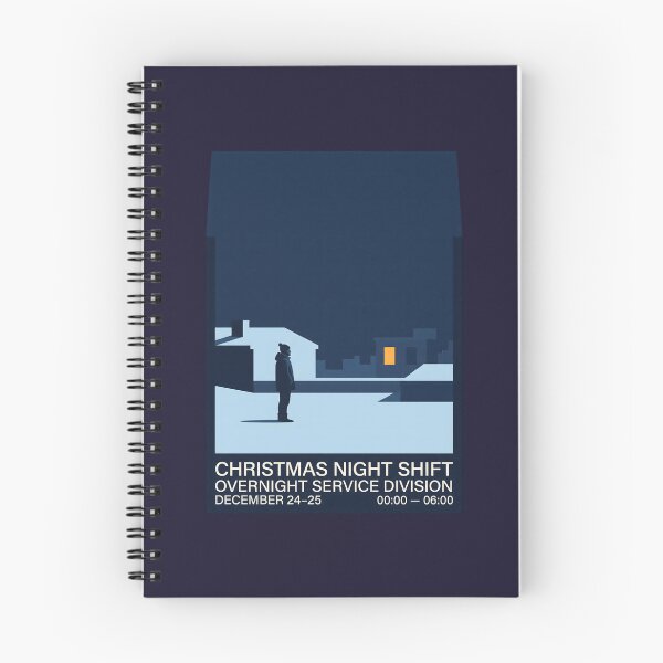 Item preview, Christmas Night Shift Overnight Worker Winter Minimalist designed and sold by SplashTastic.