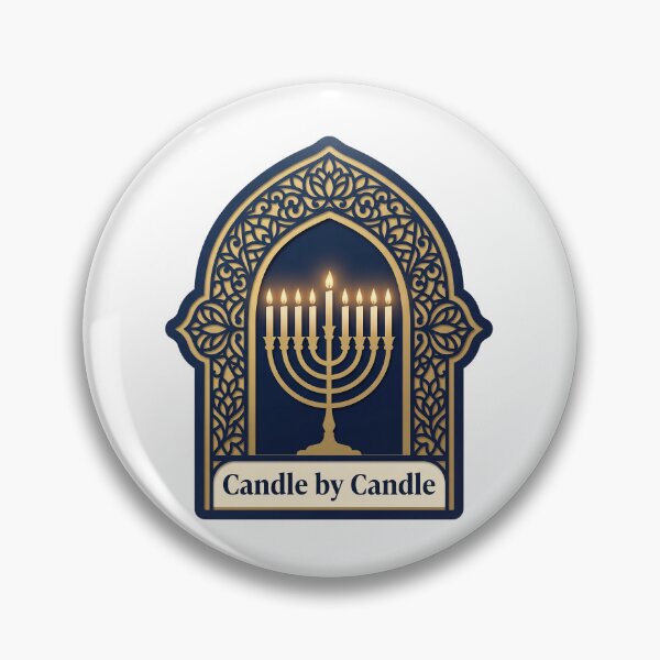 Item preview, Candle by Candle — Hanukkah Papercut Window Art designed and sold by TheCalmEdit.